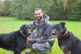 Jamie Muir with dogs